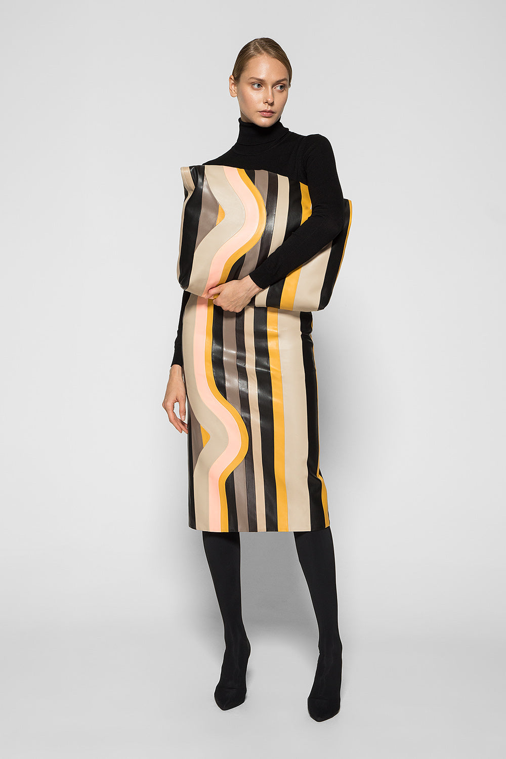 STRIPE PATCHWORK BAG