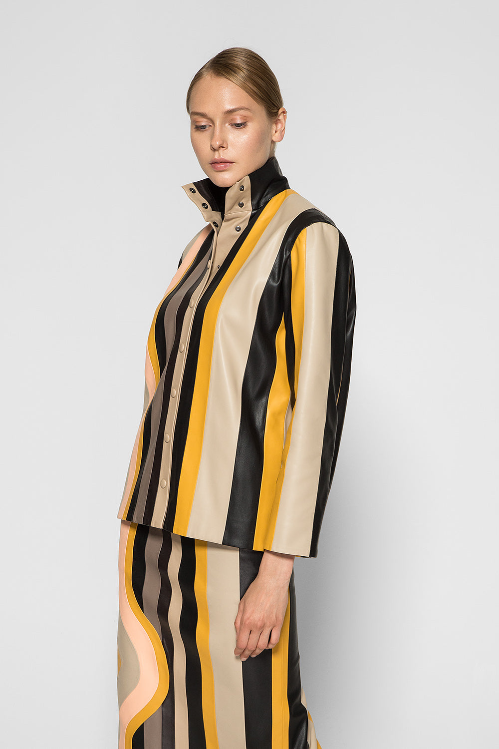 STRIPE PATCHWORK SHIRT