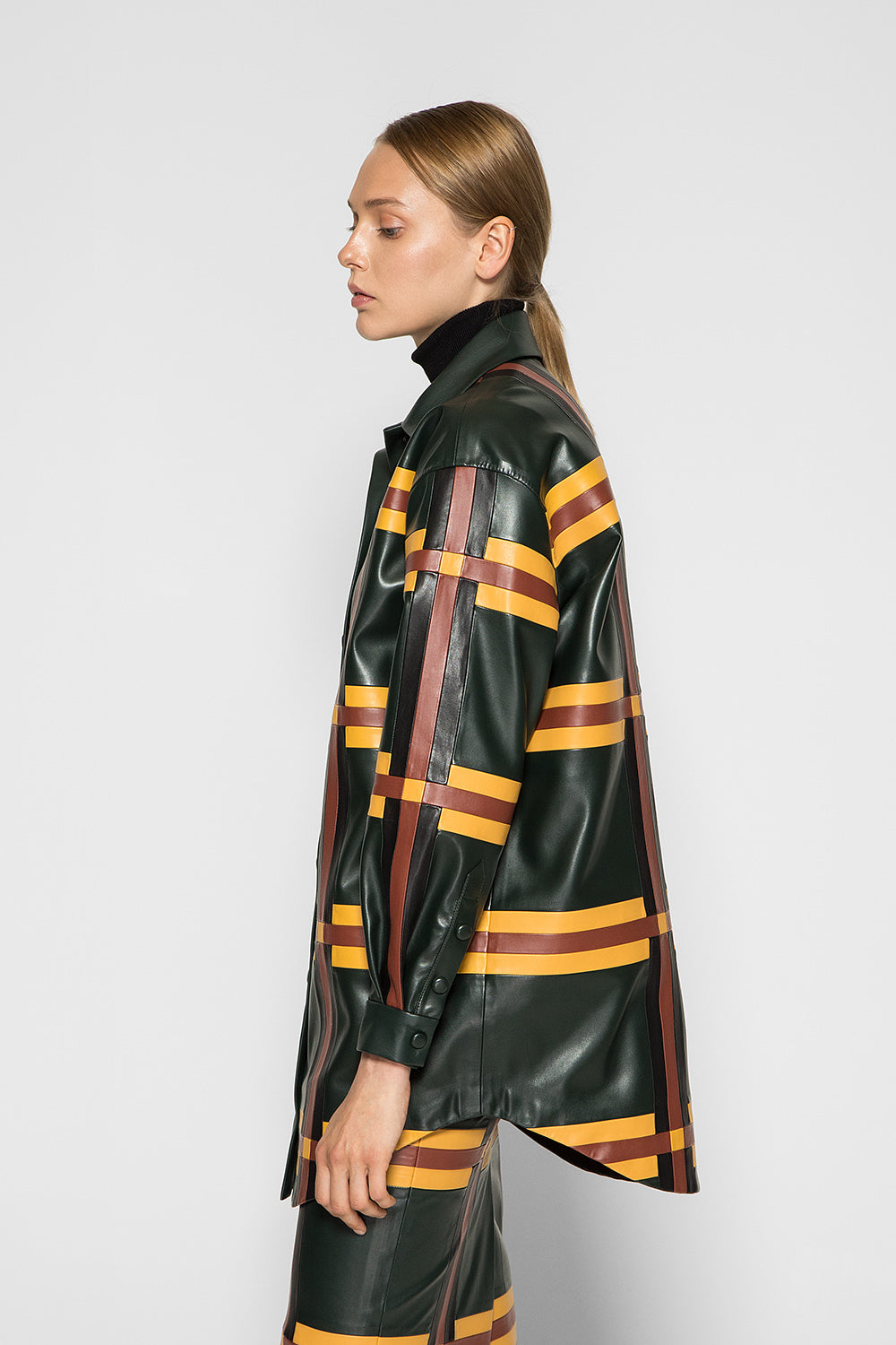 CHECK PATCHWORK JACKET