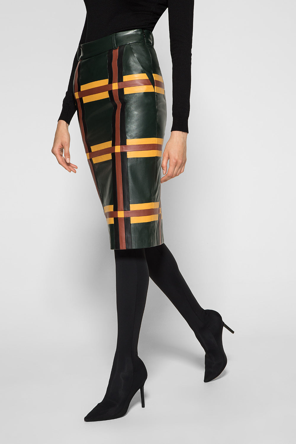 PENCIL PATCHWORK SKIRT