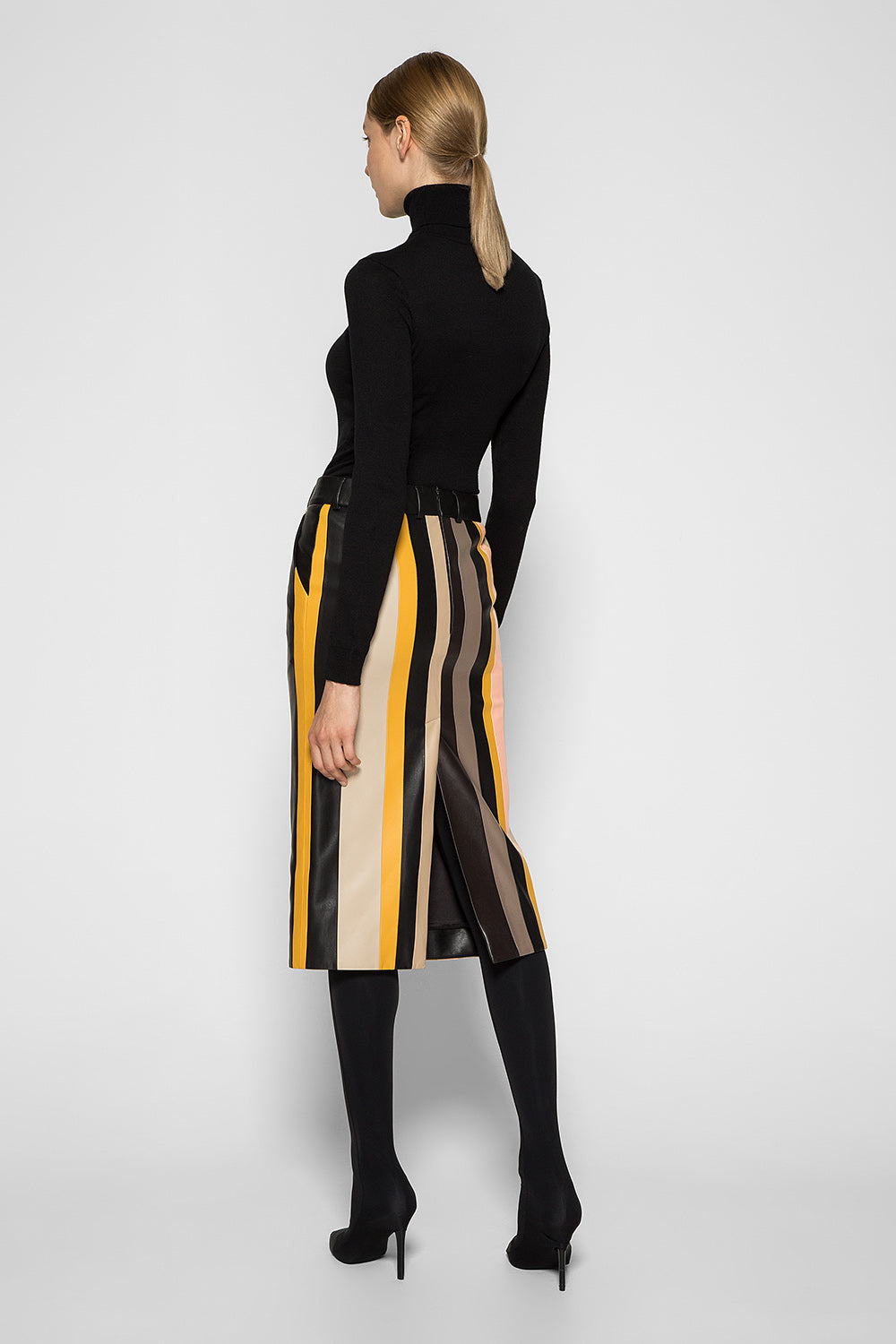STRIPE PATCHWORK SKIRT