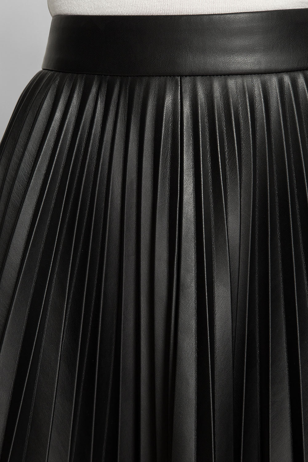 Black PLEATED MINI SKIRT