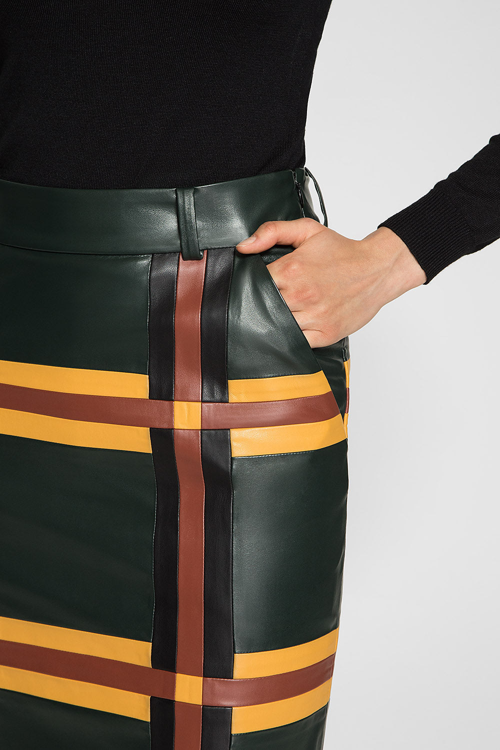 PENCIL PATCHWORK SKIRT