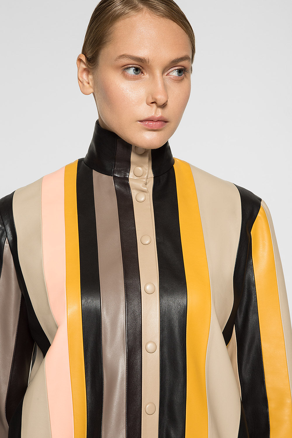 STRIPE PATCHWORK SHIRT