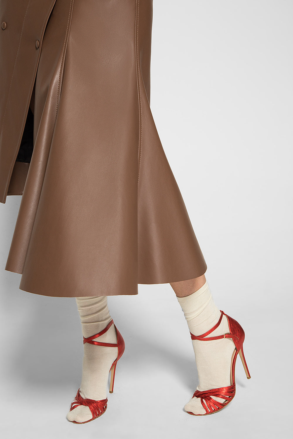 ASSYMETRIC MIDI SKIRT