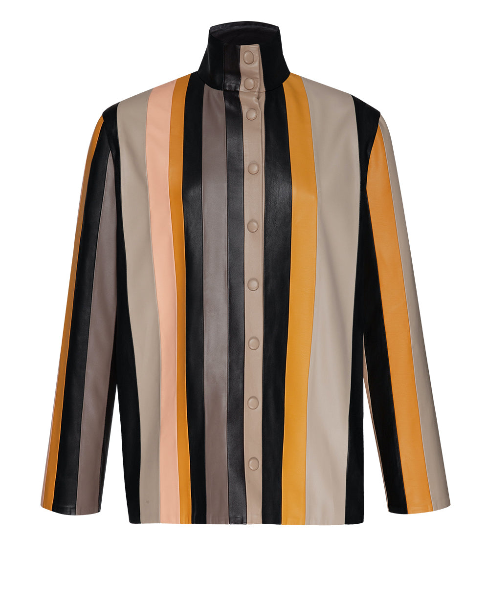 STRIPE PATCHWORK SHIRT