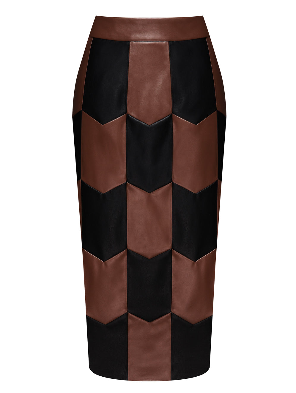 CHEVRON PATCHWORK SKIRT