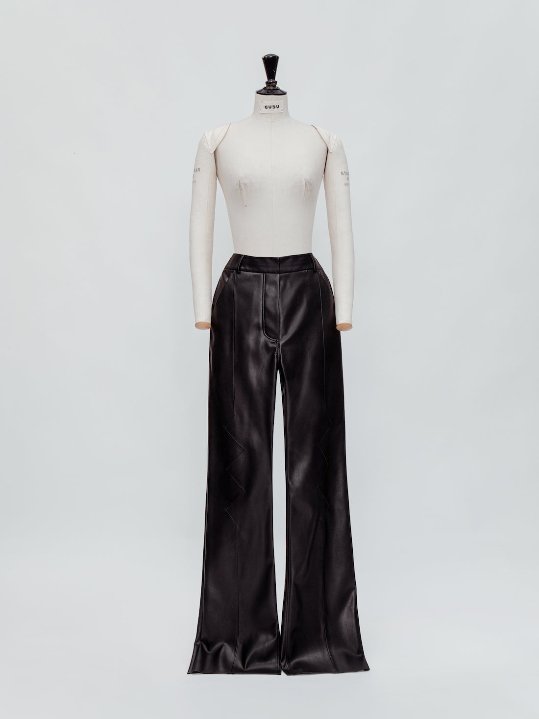 MEDIUM-RISE WIDE-LEG TROUSERS