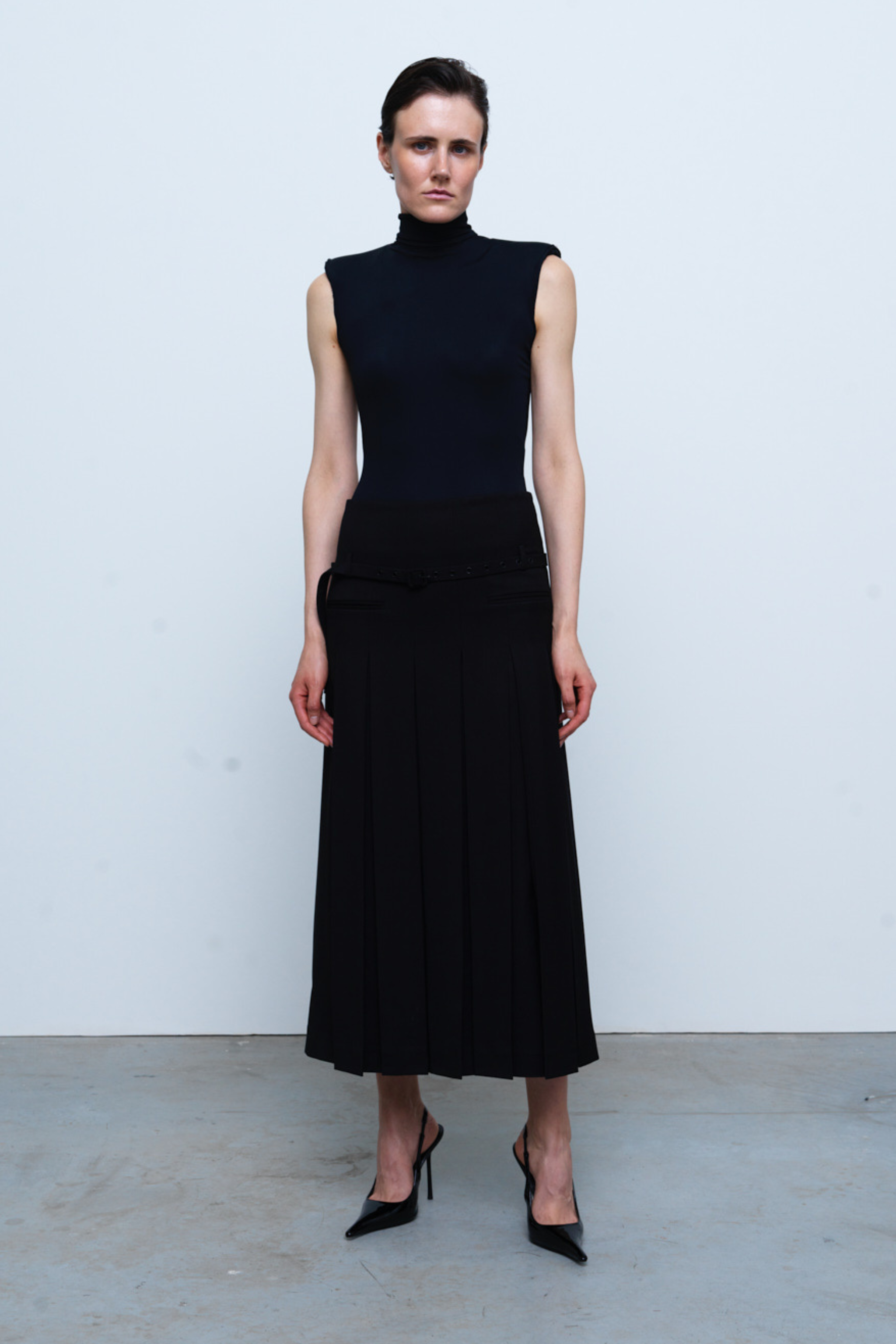 TOP#10 — Padded Shoulders Bodysuit