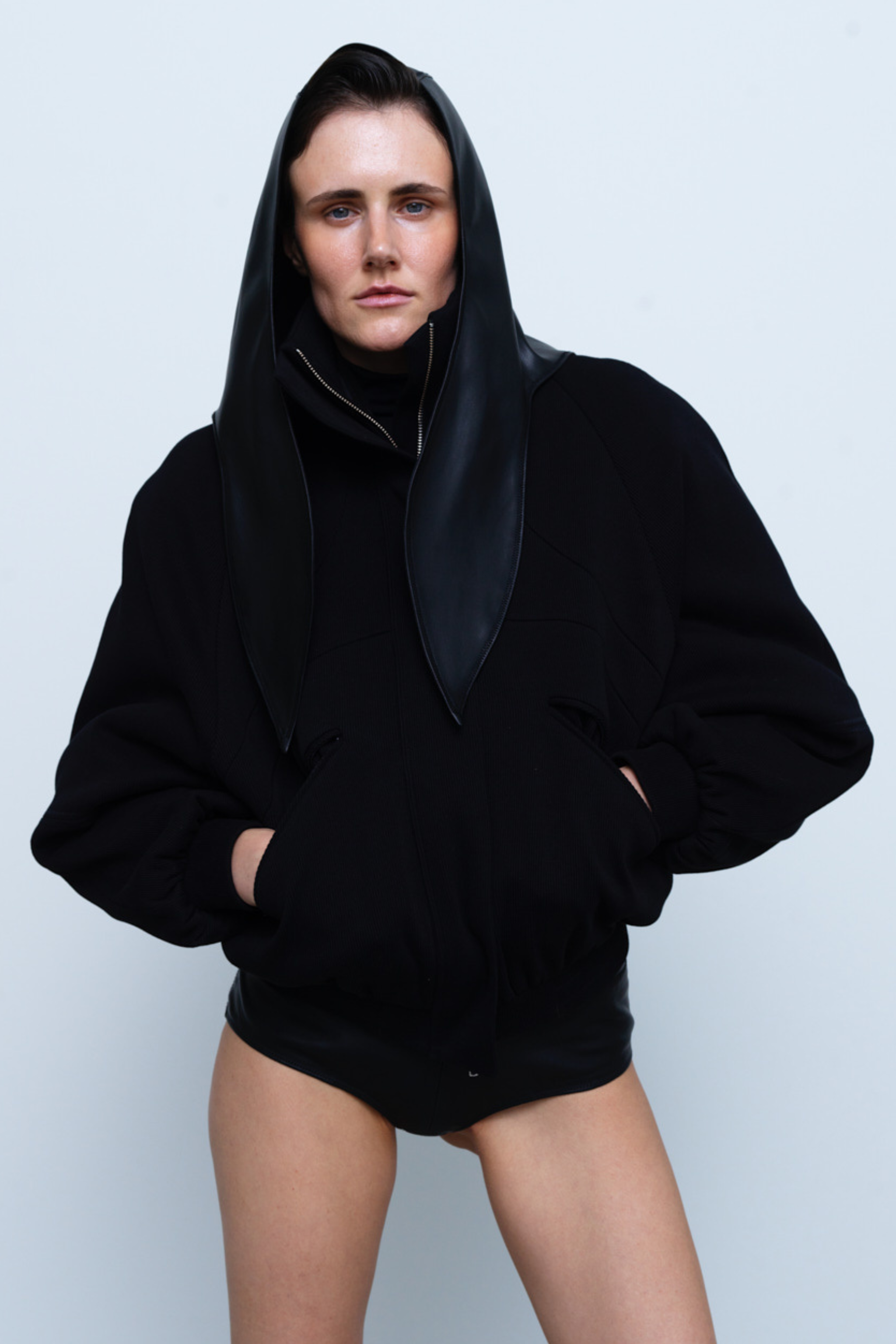 HEADSCARF#01 — Faux Leather Headscarf