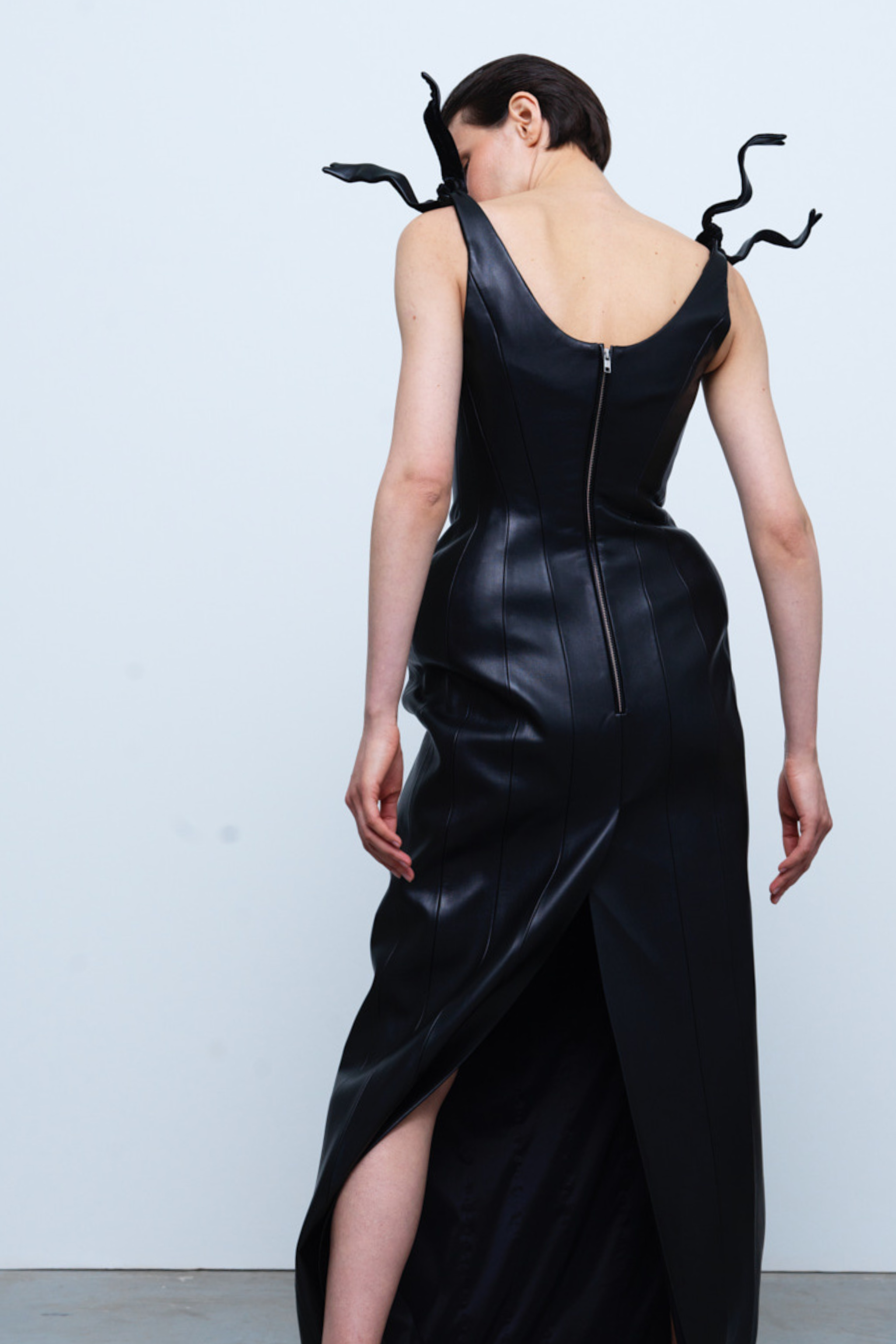 DRESS#01 — Sculptural Corset Hourglass Maxi Dress