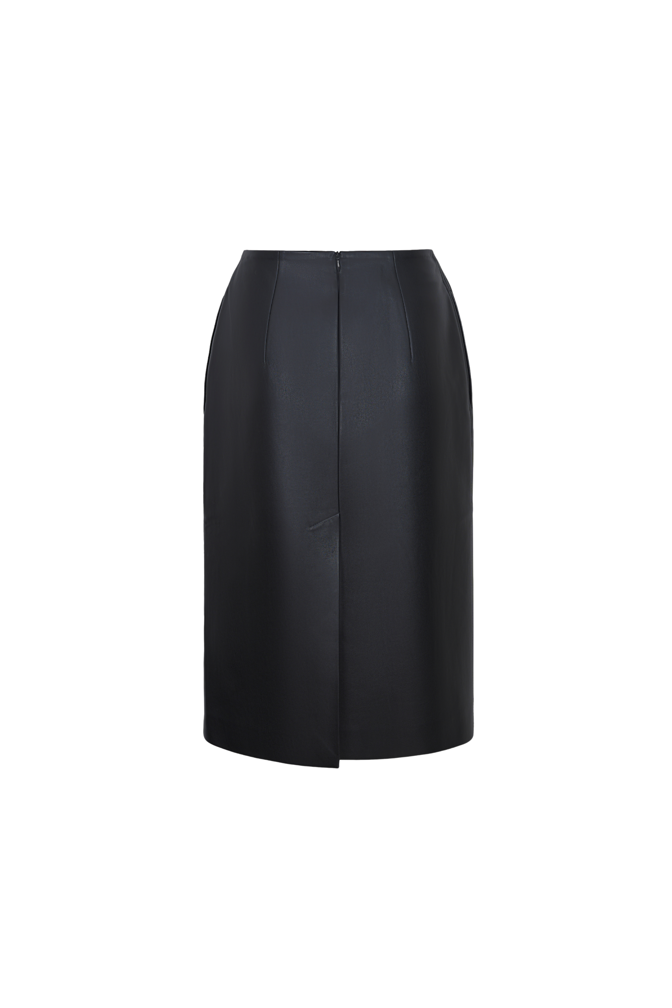 SKIRT#08 — Faux Leather Skirt with Hip Pads