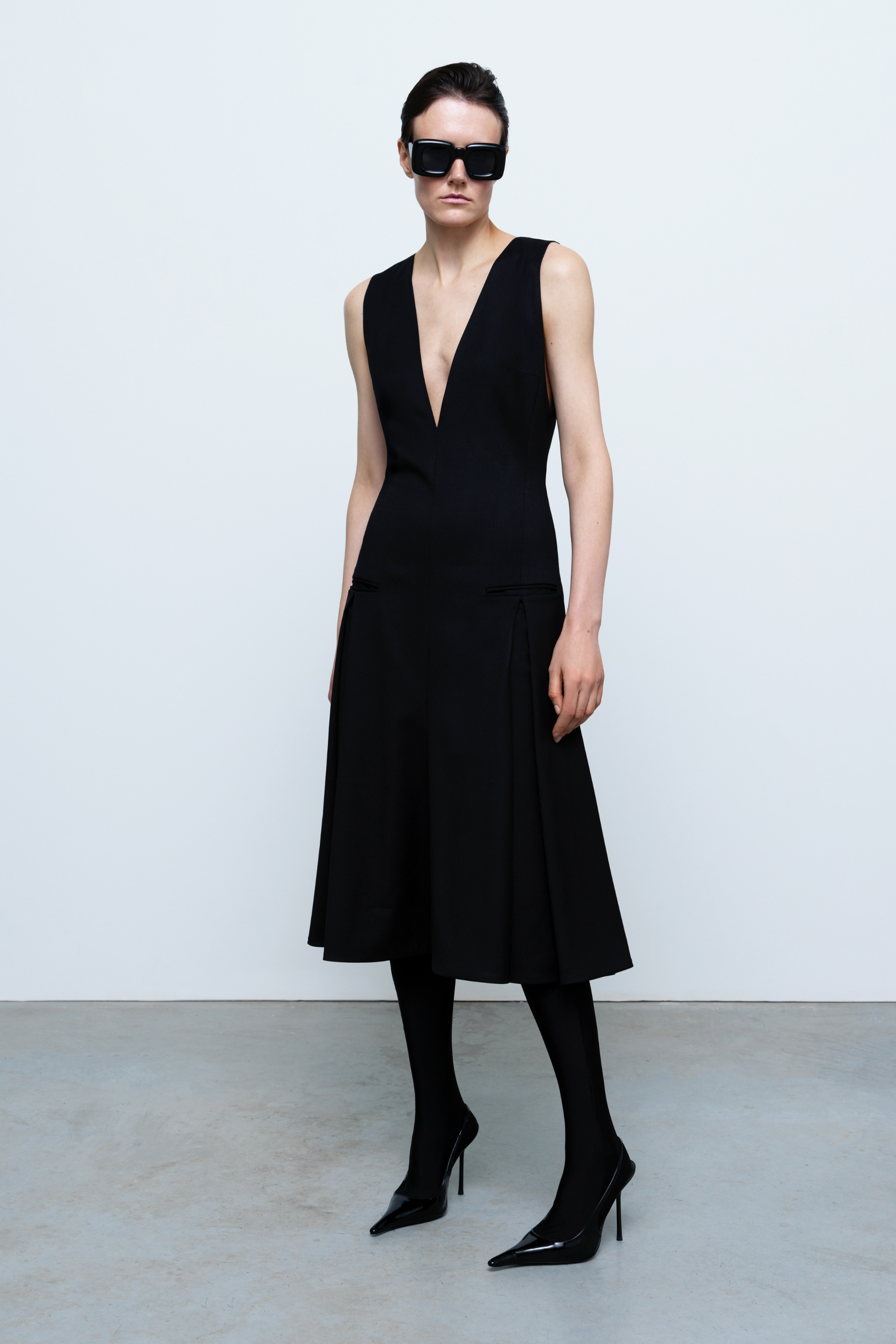 DRESS#02 — Flared Midi Dress