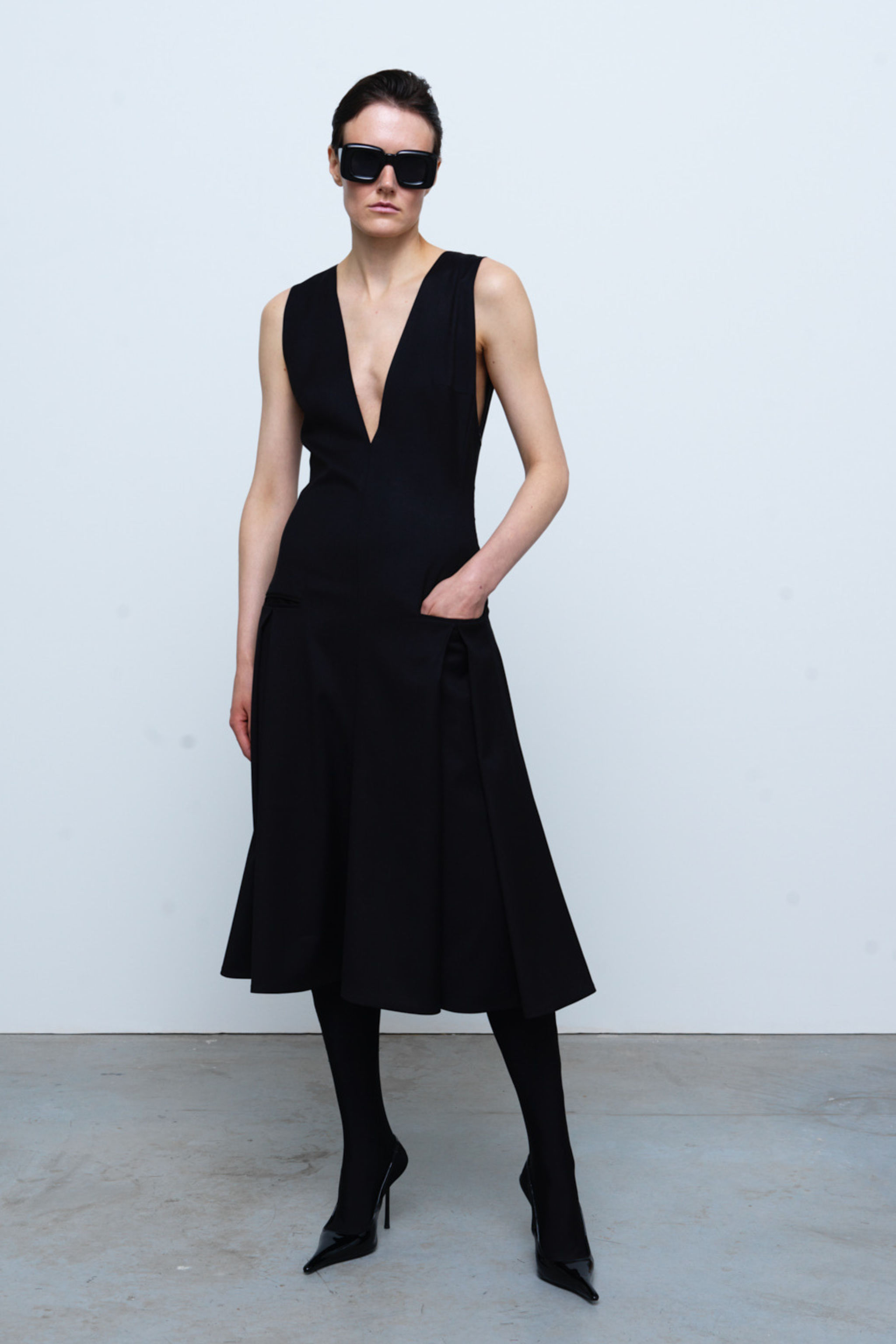 DRESS#02 — Flared Midi Dress
