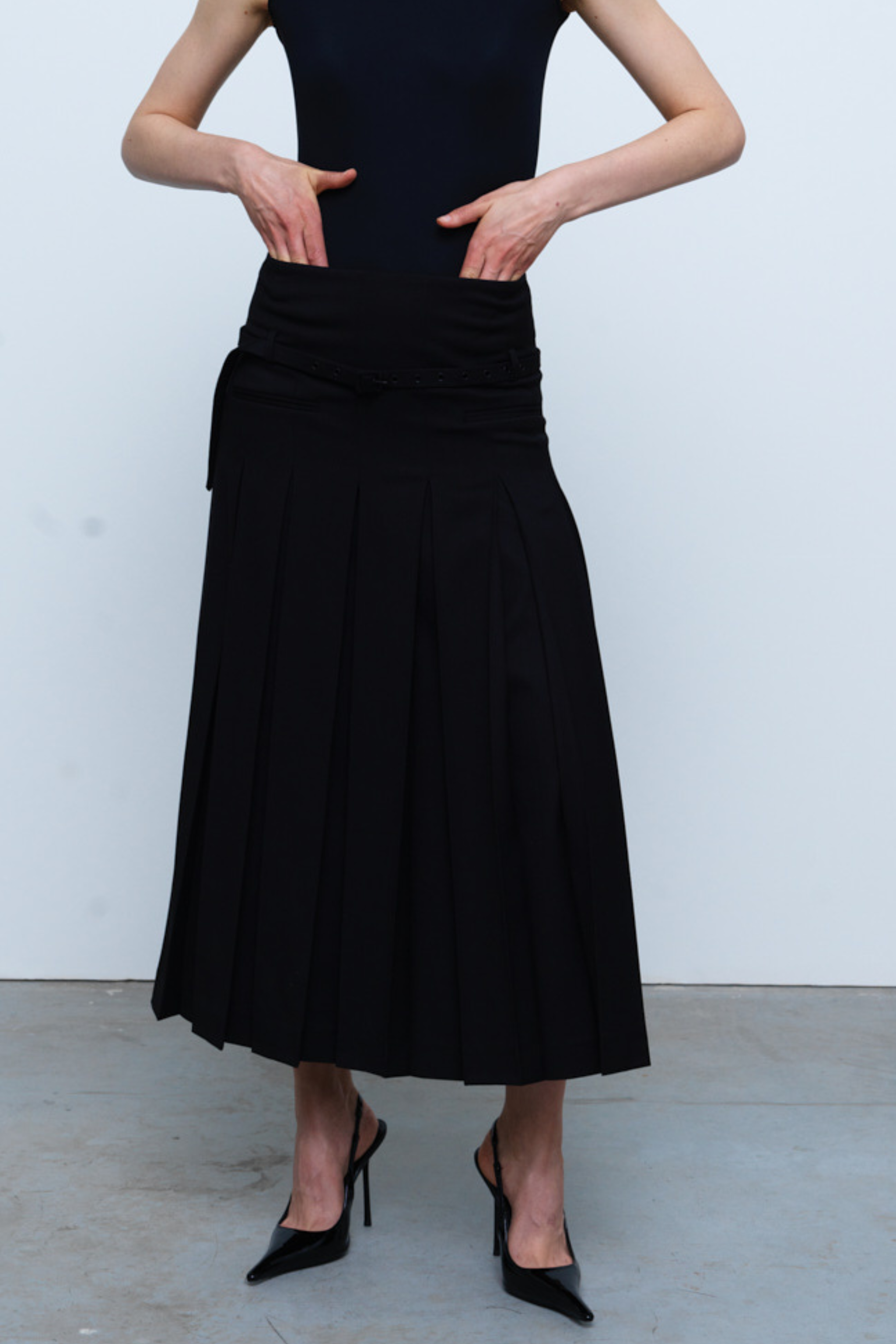 SKIRT#06 — Pleated Maxi Skirt