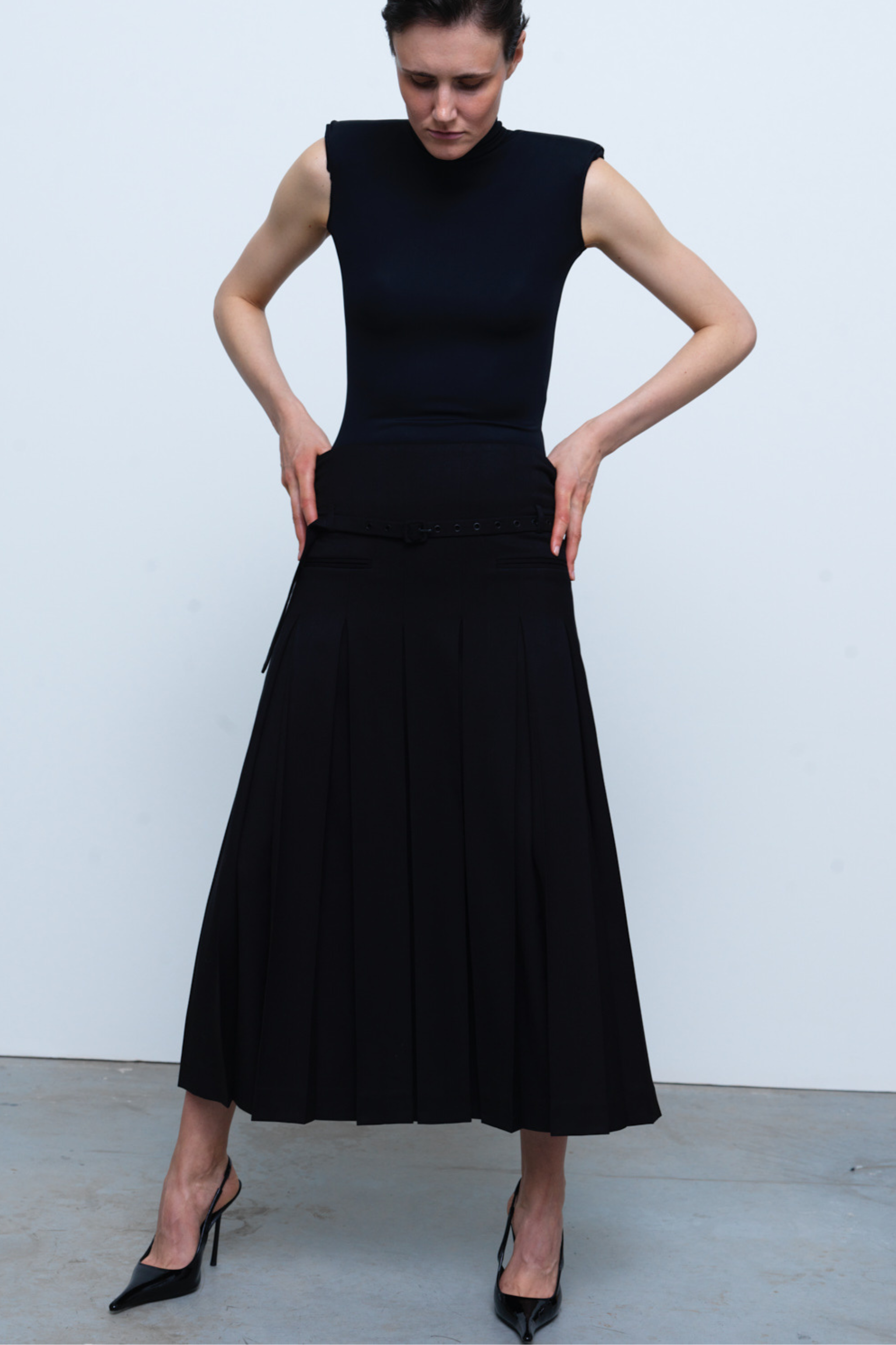 SKIRT#06 — Pleated Maxi Skirt