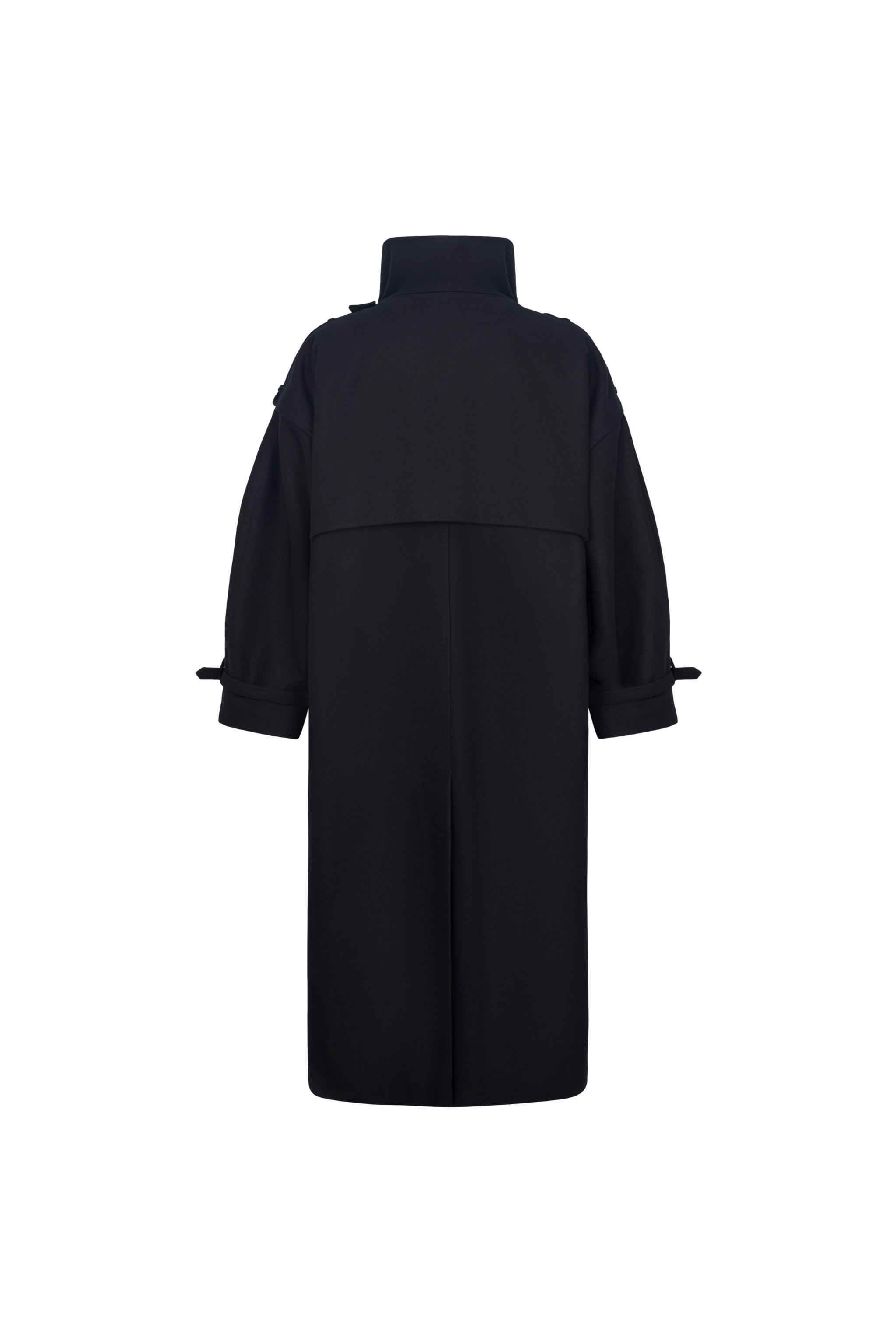 COAT#05 — Funnel Neck Wool Coat