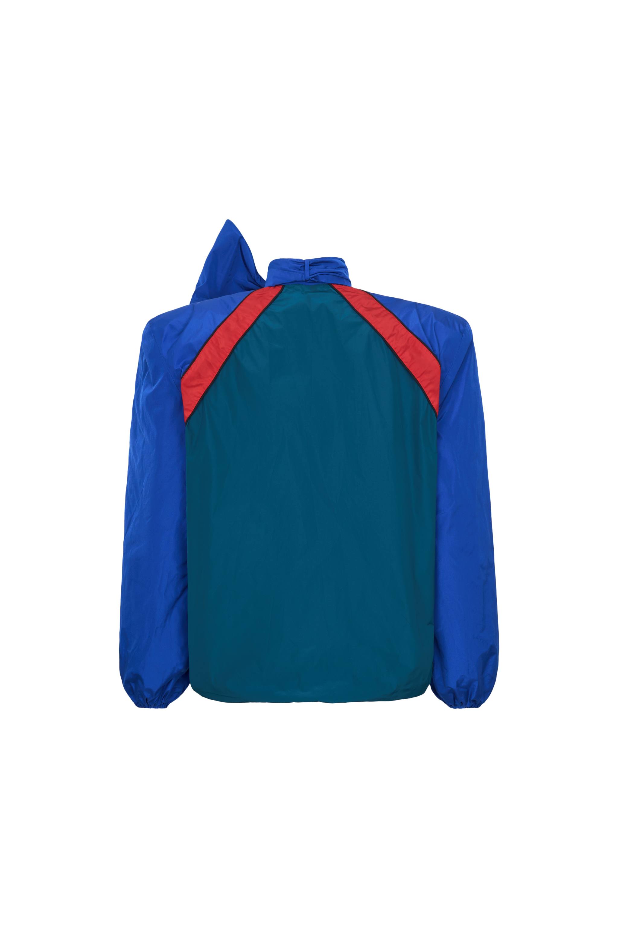 JACKET#12 — Padded Shoulder Jacket with Scarf