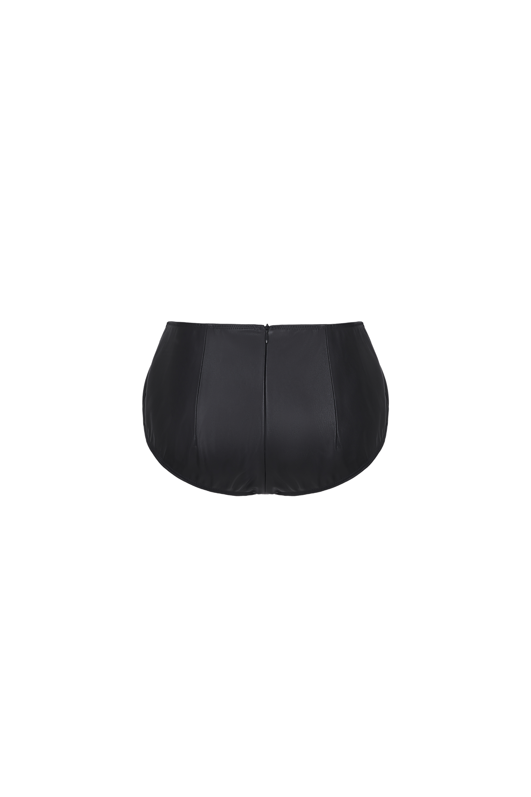 TROUSERS#06 — Faux Leather Micro Shorts