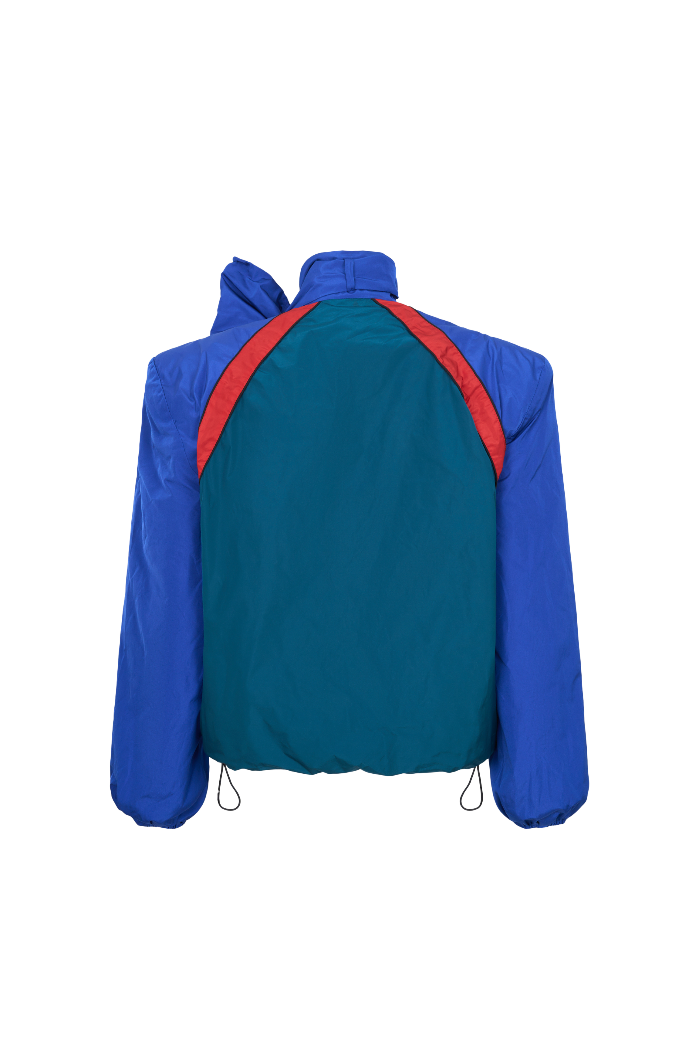 JACKET#12 — Padded Shoulder Jacket with Scarf