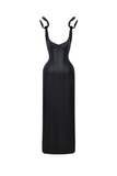 DRESS#01 — Sculptural Corset Hourglass Maxi Dress
