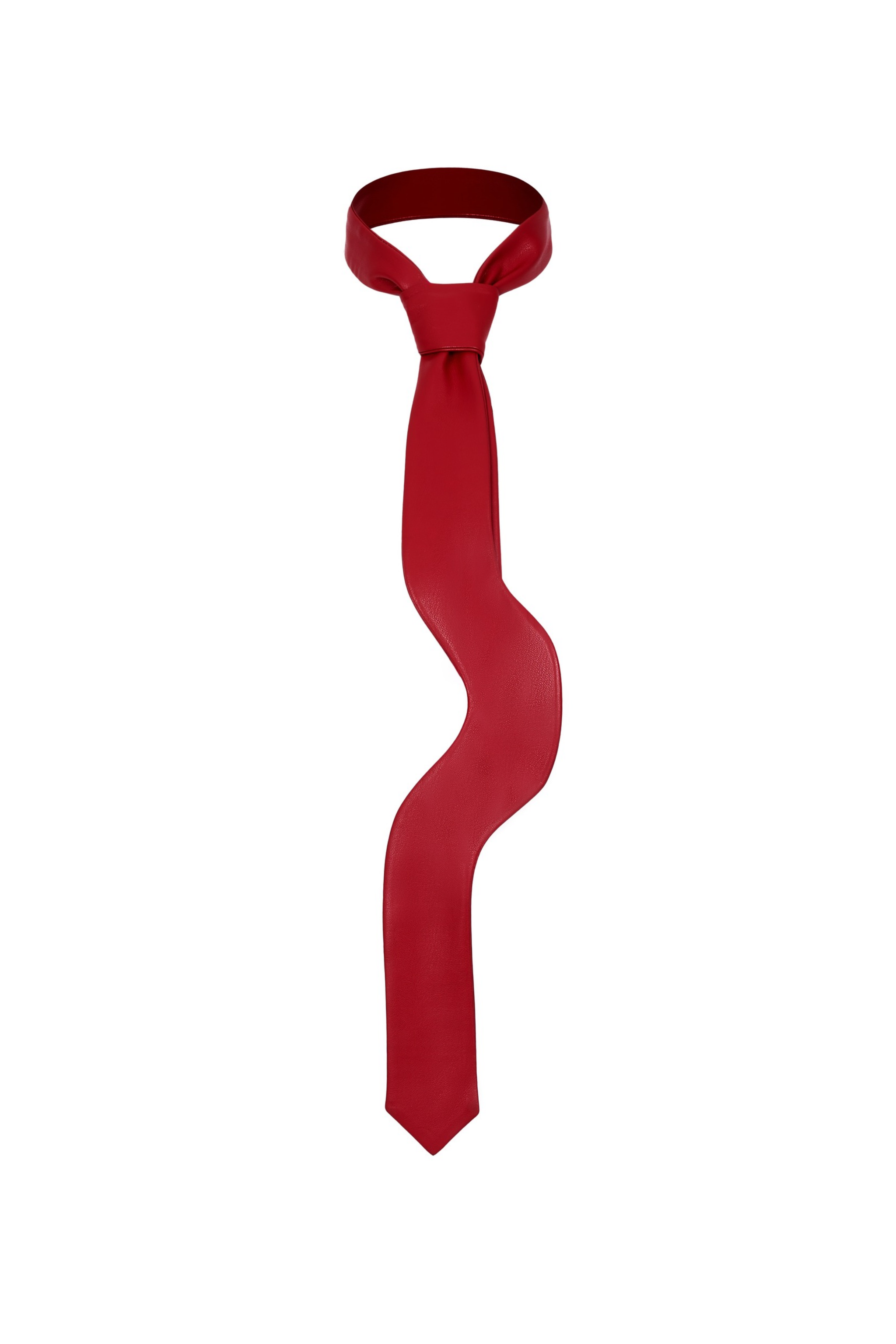 TIE#01 — Faux-Leather Tie