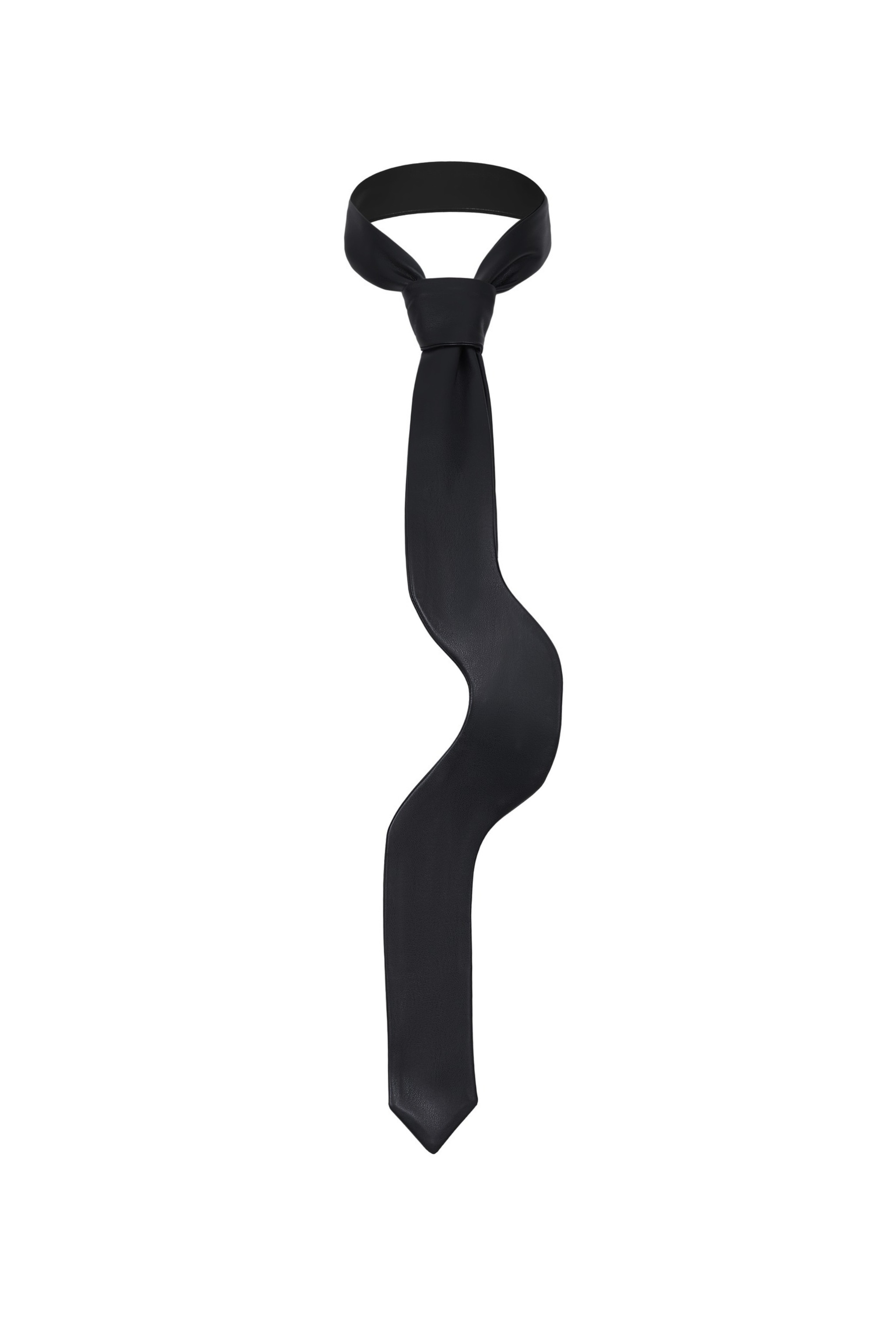 TIE#01 — Faux-Leather Tie