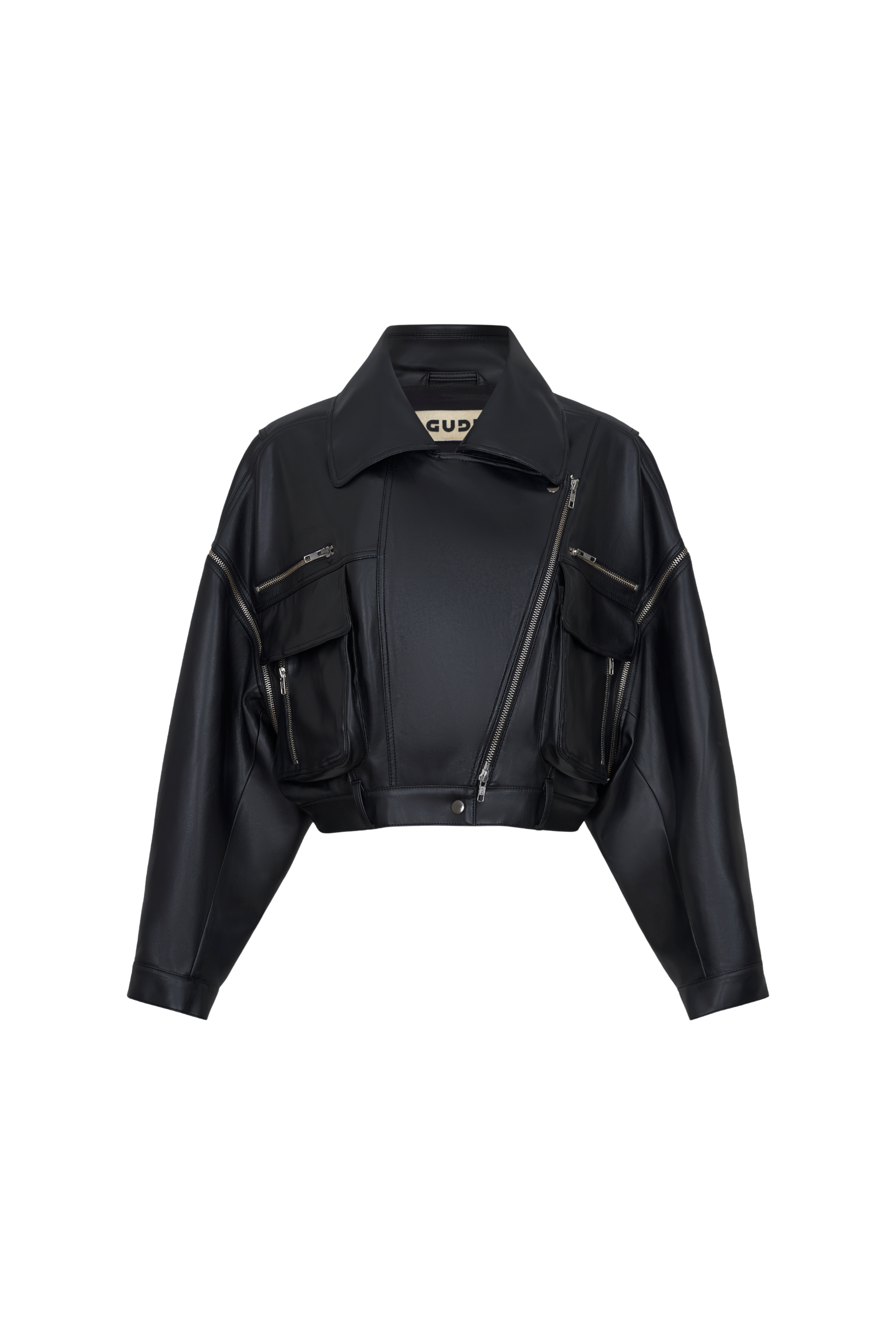 JACKET#09 — Convertible Faux Leather Jacket