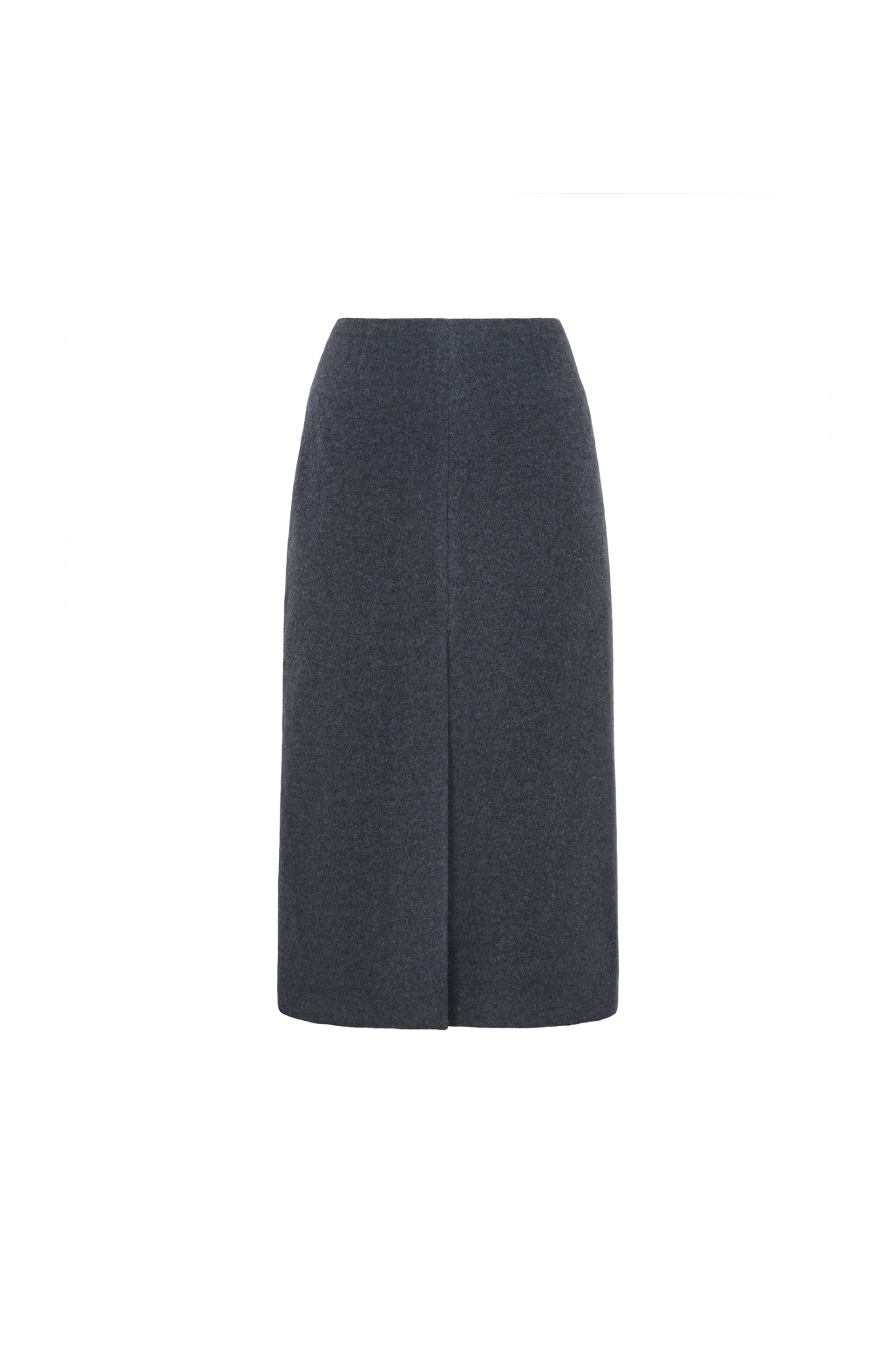SKIRT#11 — Straight-Cut Wool Midi Skirt