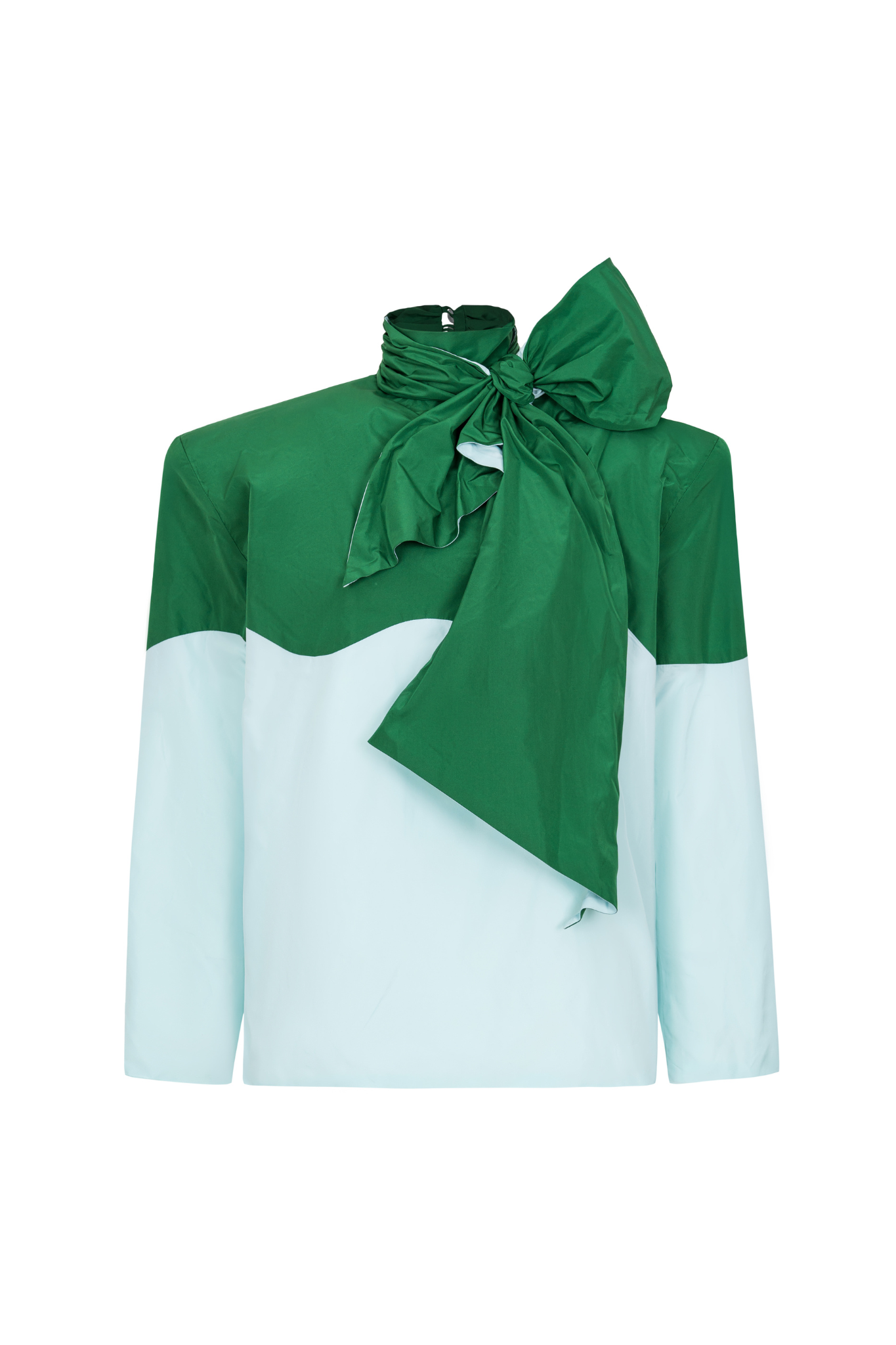 TOP#14 — Blouse with Voluminous Shoulders